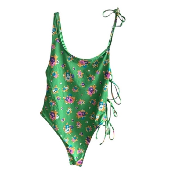 Frankies Bikinis Honey One Shoulder Cheeky One Piece Swimsuit - Picture 2 of 10